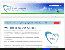 Tablet Screenshot of microgenerationcertification.org